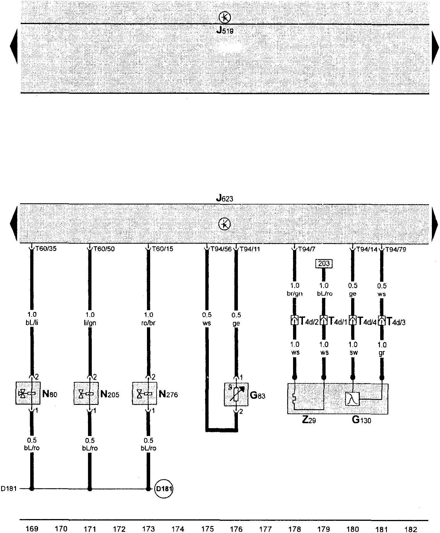 电路图 (1.4L Motronic/96kW CFB发动机)